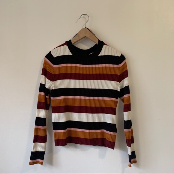 H&M stripped jersey top - Picture 1 of 5